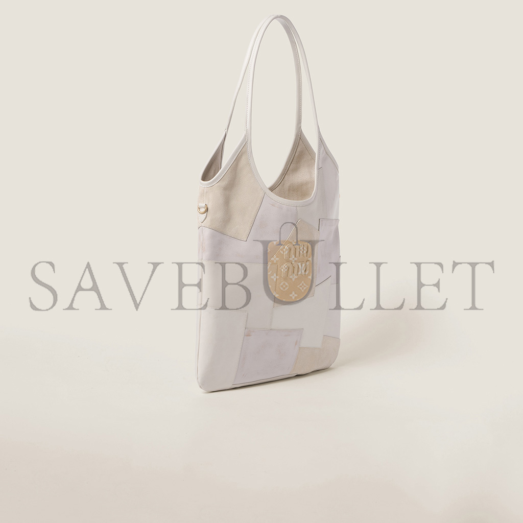 M1v M1v ivy leather patchwork handbag 5bg231 (40*35cm)